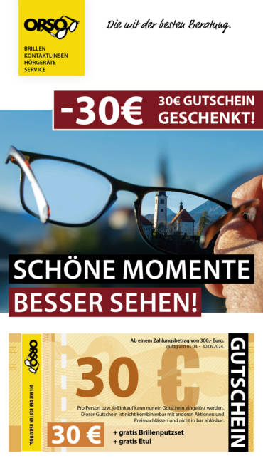 Frühjahrsaktion – 30 € Gutschein